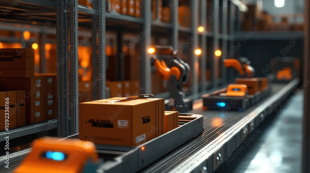 Poster Automated Warehouse Robotic Package Handling System