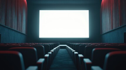 Fototapeta premium Empty Cinema Theater