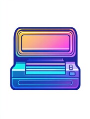 Printer multi color style icon. Simple thin line, outline of internet things icons for ui and ux, website or mobile application