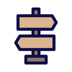 Fototapeta premium Trail Marker Icon