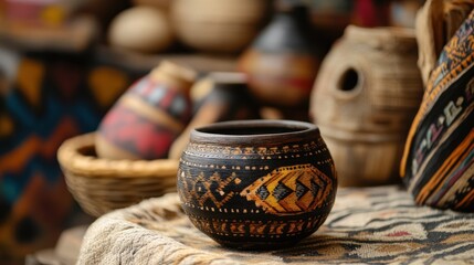 Ornate Hand-Painted Pottery