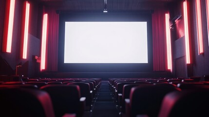 Obraz premium Empty Movie Theater