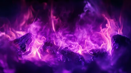 Fototapeta premium Purple Fire Abstract