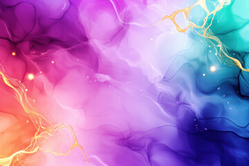 Vibrant abstract watercolor with soft pastel tones and dynamic energy