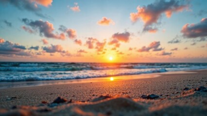Obraz premium sunset on the beach