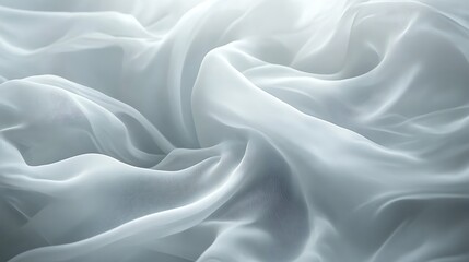 Fototapeta premium Abstract white background with soft lines wave