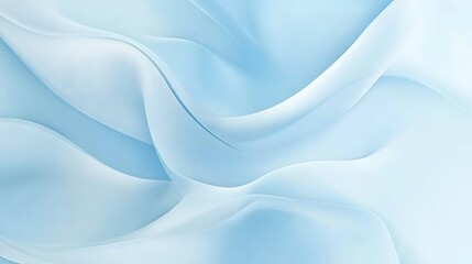 Fototapeta premium Soft light blue background with elegant curved pattern graphics for modern design, digital art, and creative visual projects
