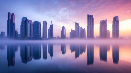 Fototapeta premium Dawn cityscape