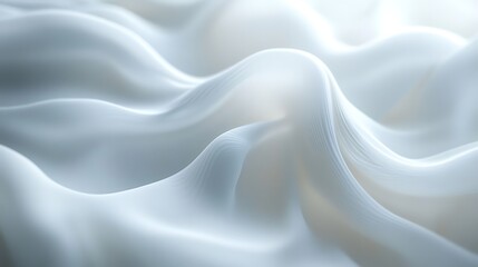 Obraz premium Abstract white background with soft lines wave