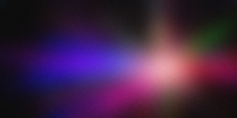 Obraz premium Colorful gradient background fading from blue to black, featuring noise and grain