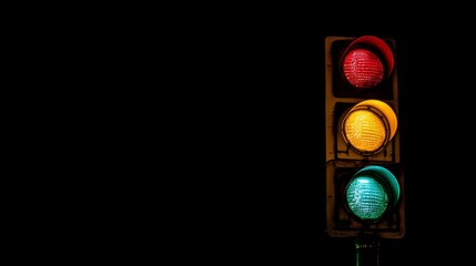 Traffic lamp isolated on white