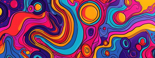 Abstract Colorful Swirls