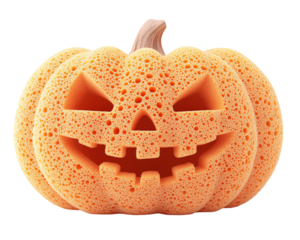 a pumpkin with a carved face
