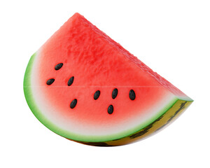 a slice of watermelon with seeds