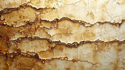 Obraz premium Golden Cracked Texture