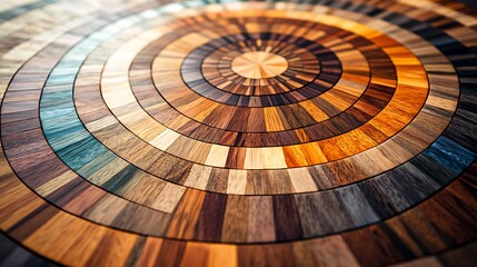 Naklejka premium Concentric Circles of Wood Textures