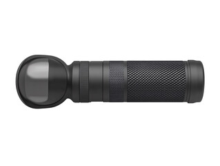 a black flashlight with a lens