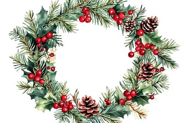 PNG Christmas wreath pattern plant celebration