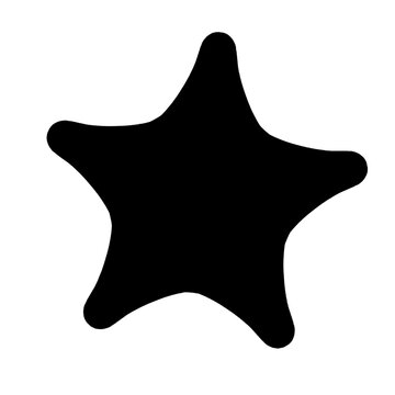 recommend clip art: Black star on transparent background