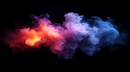 Fototapeta premium Black background a colorful explosion, Ink splatter background