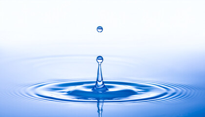 波紋と水滴,Water drop impact,Generative AI,AI画像