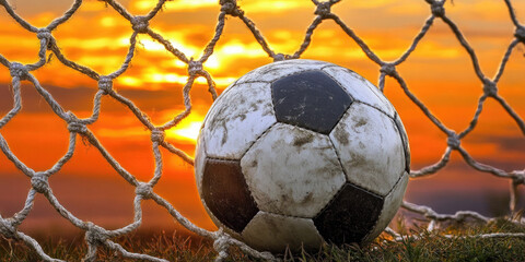 soccer ball in web