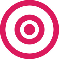 Target with arrow icon sign vector illustration with white background