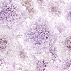 Beautifully bloomed purple chrysanthemums with realistic textures, high resolution