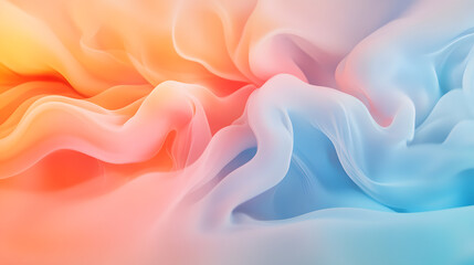 Obraz premium Liquid Melting Minerals in Abstract Wallpaper Digital Art Environment Soft Color Palette Textured Viewpoint for Modern Spaces