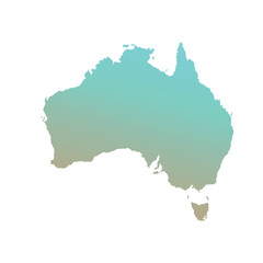 Obraz premium Map of Australian, sign silhouette. World Map Globe. Vector Illustration isolated on white background. African continent.