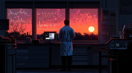 Healthcare Innovation and Data Visualization at Sunset