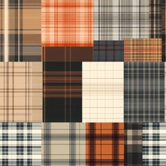 Classic Scottish Plaid and Tartan Pattern Collection