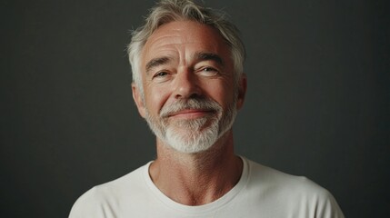 Obraz premium Aged Man with Beard