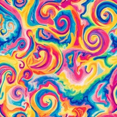 Fototapeta premium Colorful Swirling Tie Dye Pattern Design