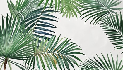 Fototapeta premium Nature-Inspired Watercolor Frame Design