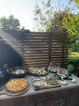 table with food