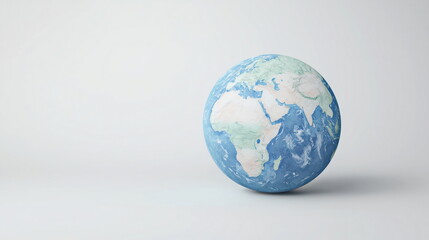 Fototapeta premium Global awareness action earth model educational content minimalist environment close-up view sustainability concept