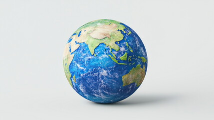 Fototapeta premium Global perspective on earth nature educational content studio setting informative concept