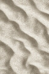 Fototapeta premium Sand Texture with Shadows: Close-up of fine, rippled sand with subtle shadows, providing a realistic, natural texture. 