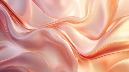 Obraz premium Organic Flowing Forms: Minimalist Luxury 3D Backdrop for Modern Campaigns