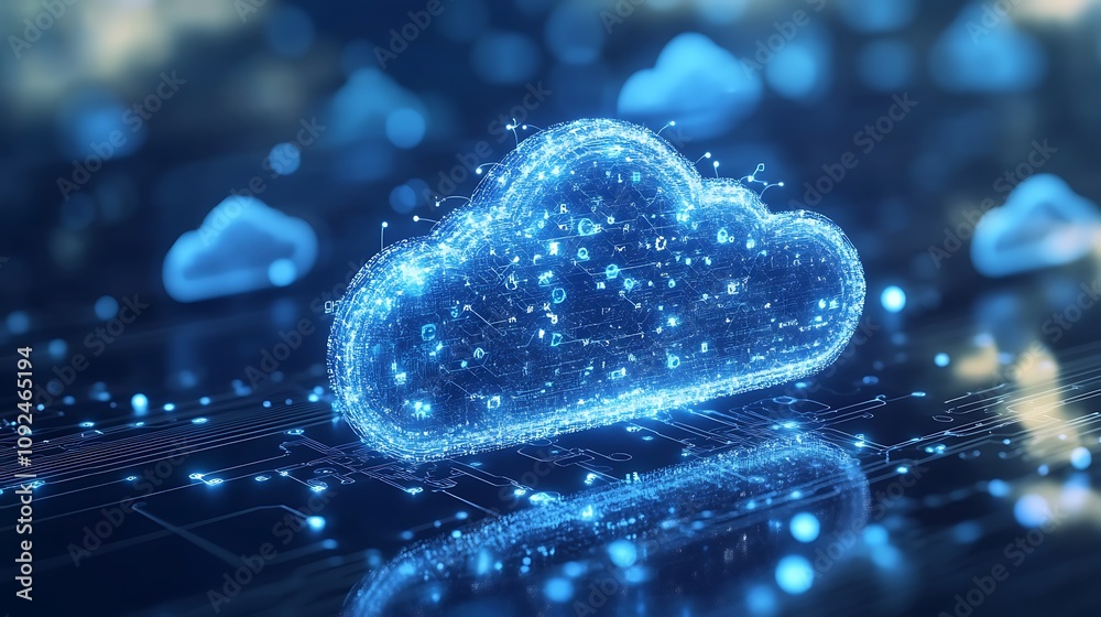 Poster digital cloud computing: networked data in a crystalline cloud structure
