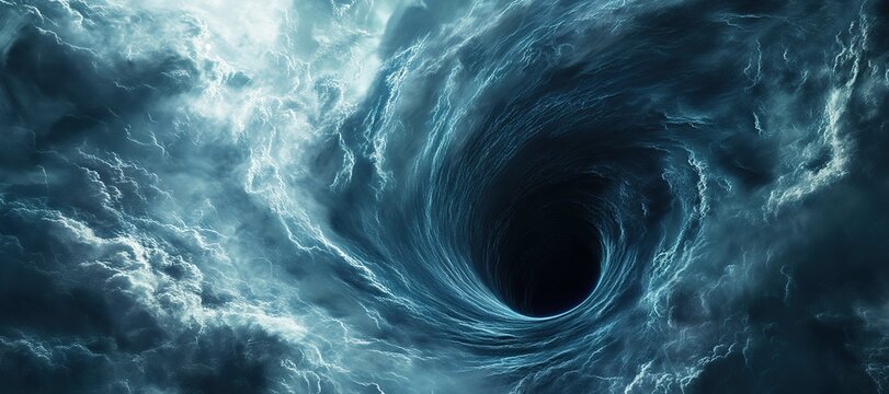 blue twister wind hole vortex background, storm, circle 7