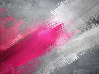 Abstract Pink and Gray Brush Strokes - Modern Art Background, Artistic Textures, Creative Design, Soft Color Palette, Digital Art, Contemporary Aesthetics, Minimalist Wall Decor