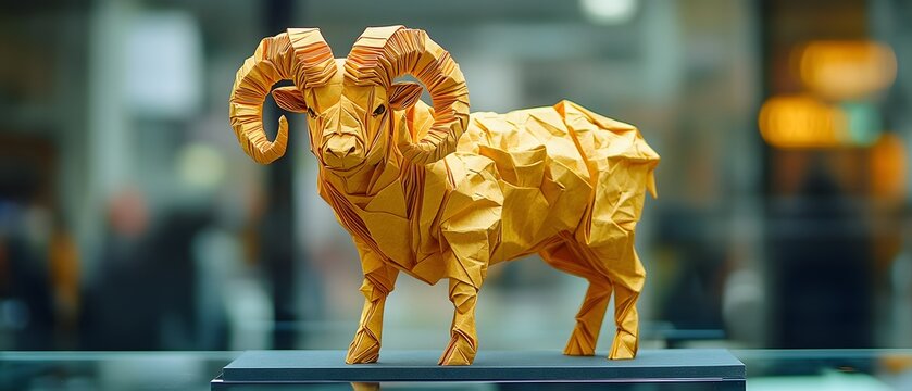 Intricate origami that requires a lot of effort can turn ordinary paper into beautiful artwork that can be displayed on a stand in a gallery. (Aries for those born between March 21 – April 19)