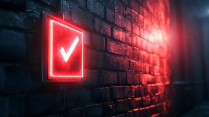 Obraz premium security warning notification background concept with copy space