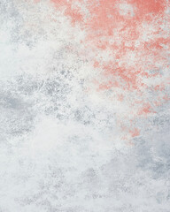 Obraz premium Light grey and light red matte concrete surface with modern seamless blending of tones