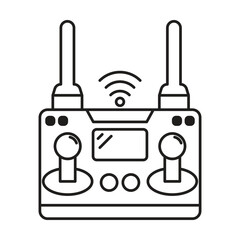 Remote control icon vector on white background