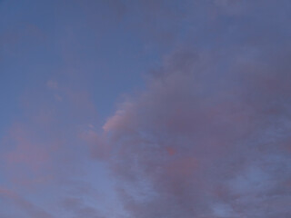 colorful and dramatic summer sunset clouds
