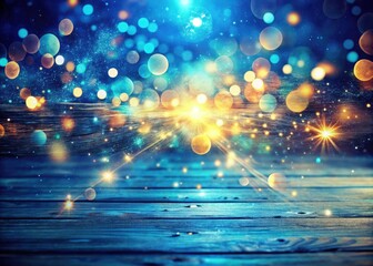 Vintage Abstract Blue Background with Colorful Light Splash Design for Artistic and Aesthetic Use in Digital Media and Print Projects