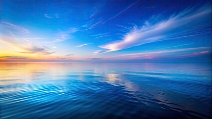 Tranquil Blue Horizon: Serene Abstract Background, Calm Waters, Peaceful Scenery, Soothing Color Palette, Natural Beauty, Dreamy Atmosphere, Minimalist Design, Relaxing Visuals, Elegant Aesthetics